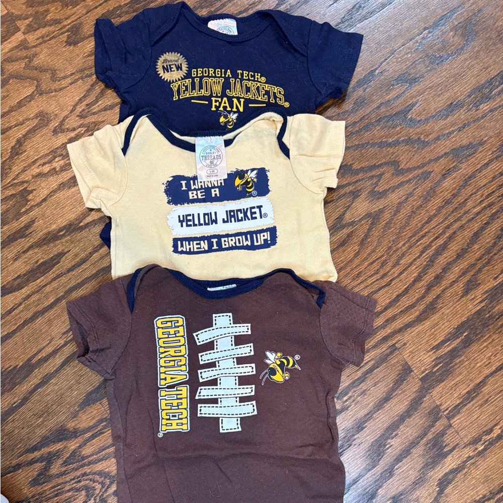 Rivalry Threads Kids Bodysuit Set - Brown, Tan, and Navy